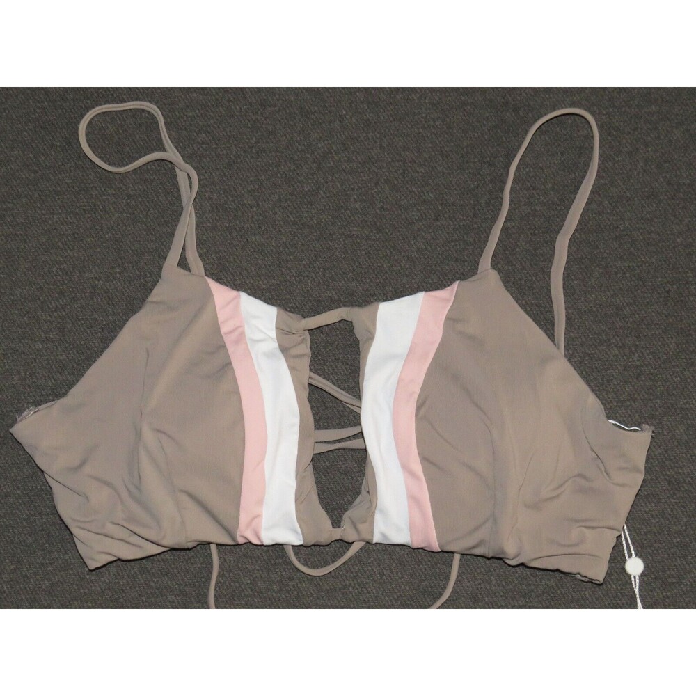 Radio Fiji Strappy Lace Up Bikini Top Size Small